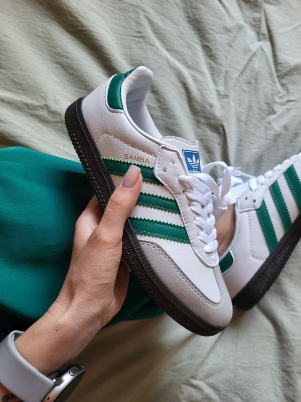 Adidas Samba OG "White Green Black Sole"