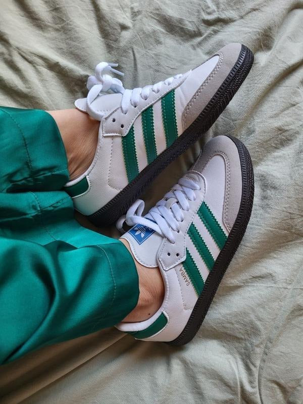 Adidas Samba OG "White Green Black Sole"
