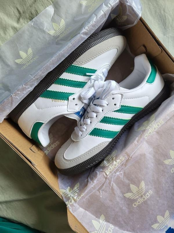 Adidas Samba OG "White Green Black Sole"