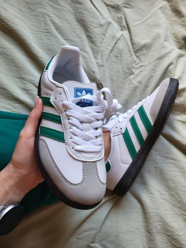 Adidas Samba OG "White Green Black Sole"