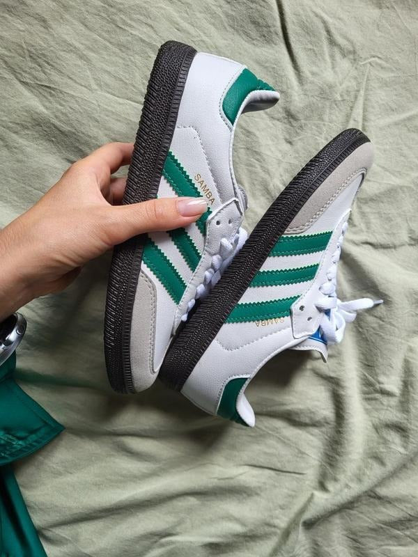 Adidas Samba OG "White Green Black Sole"