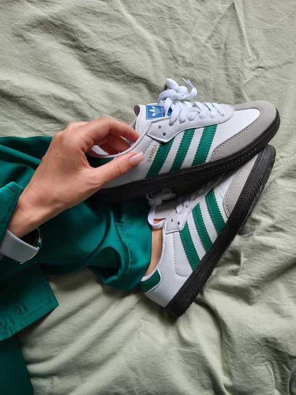 Adidas Samba OG "White Green Black Sole"