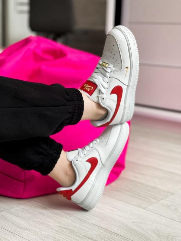 Nike Air Force 1 Low "White/Red" – Unisex Sneakers