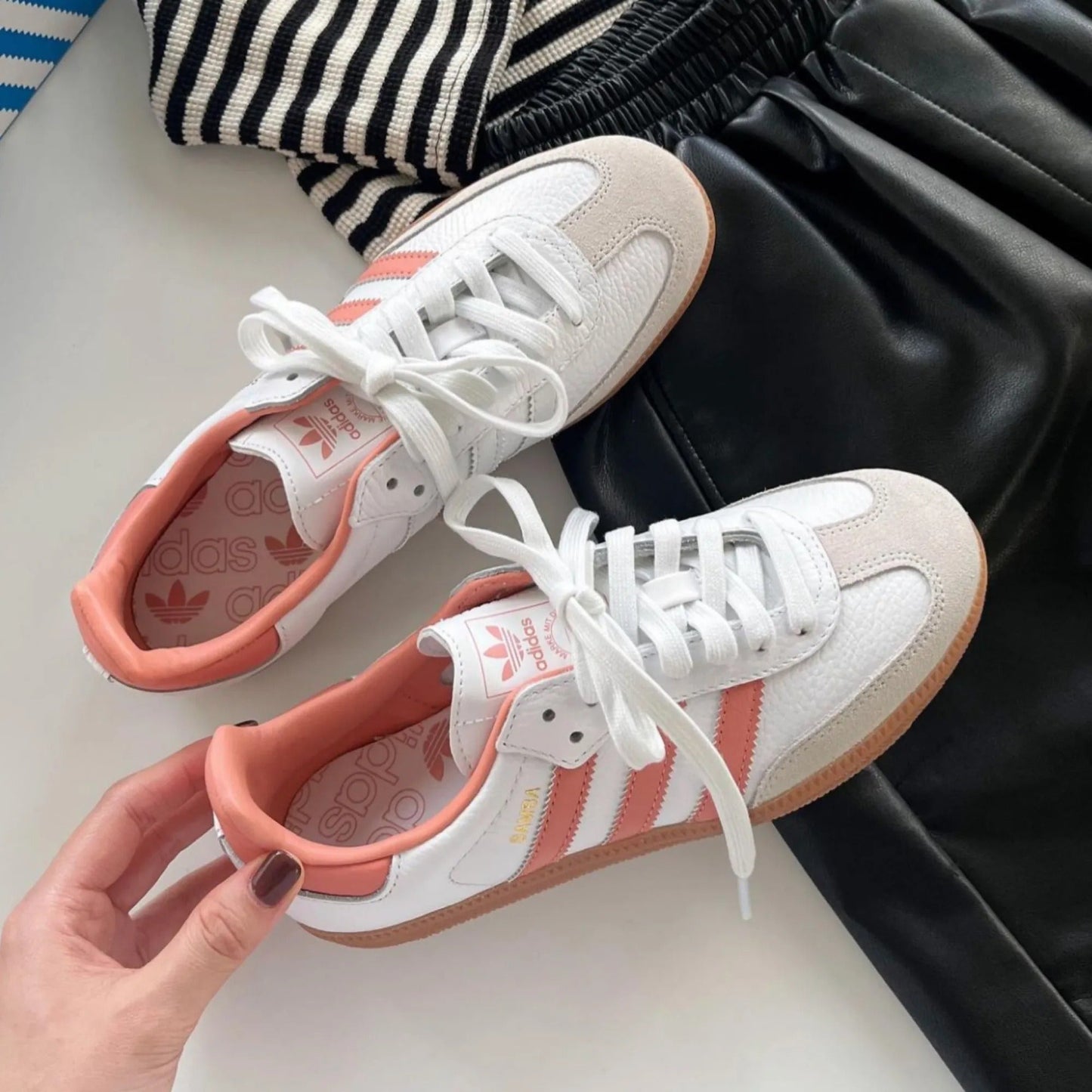 Adidas Samba OG "White Blush Pink"