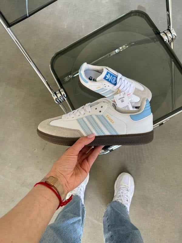 Adidas Samba OG "White Halo Blue"