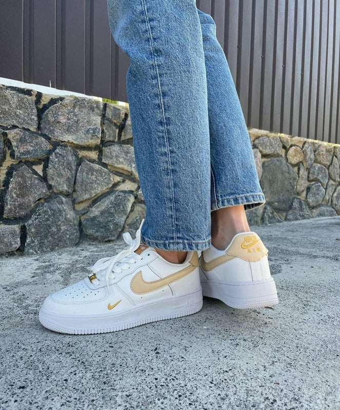 Nike Air Force 1 Low "White/Beige" – Unisex Sneakers