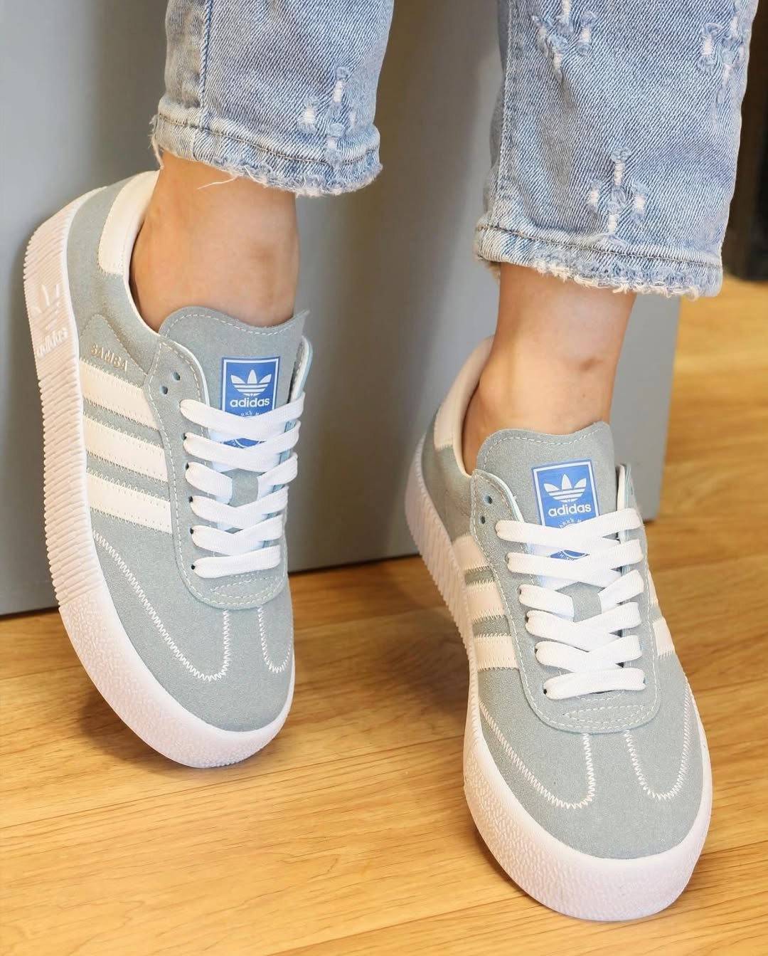 Adidas Samba Rose "Light Grey White"