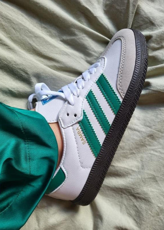 Adidas Samba OG "White Green Black Sole"
