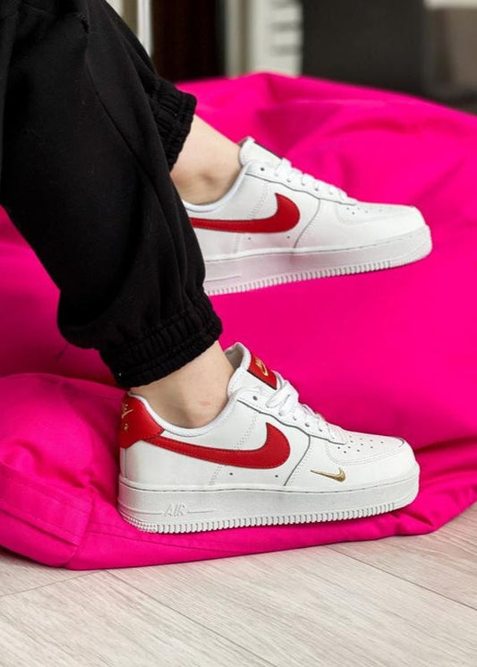 Nike Air Force 1 Low "White/Red" – Unisex Sneakers