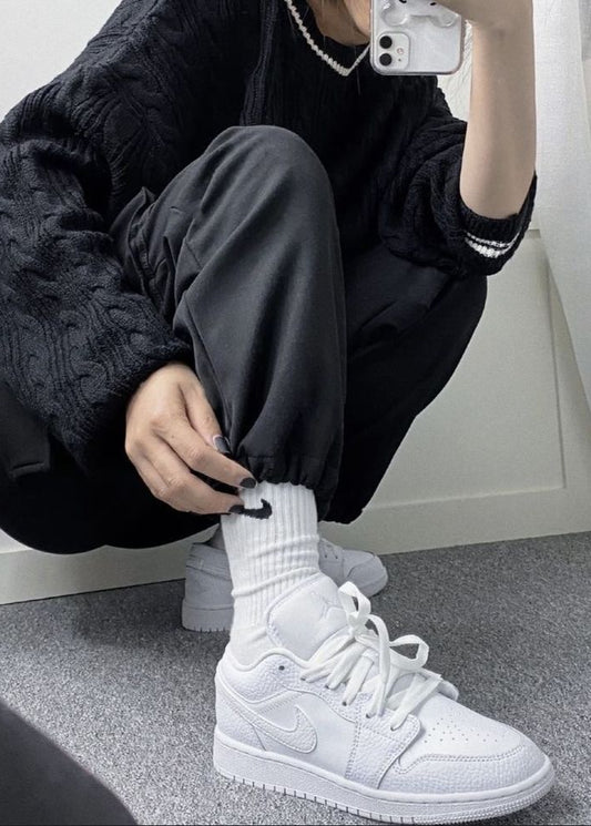 Nike Air Jordan 1 Low "Triple White" – Clean All-White Classic
