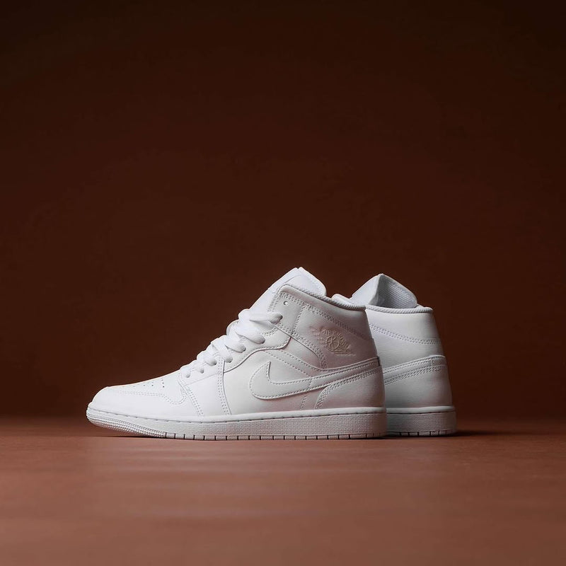 Nike Air Jordan 1 Mid "Triple White"