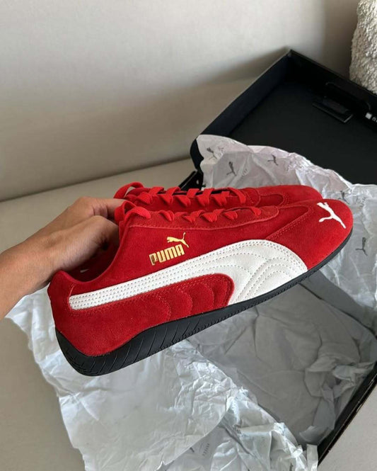 PUMA Speedcat Red & White Suede