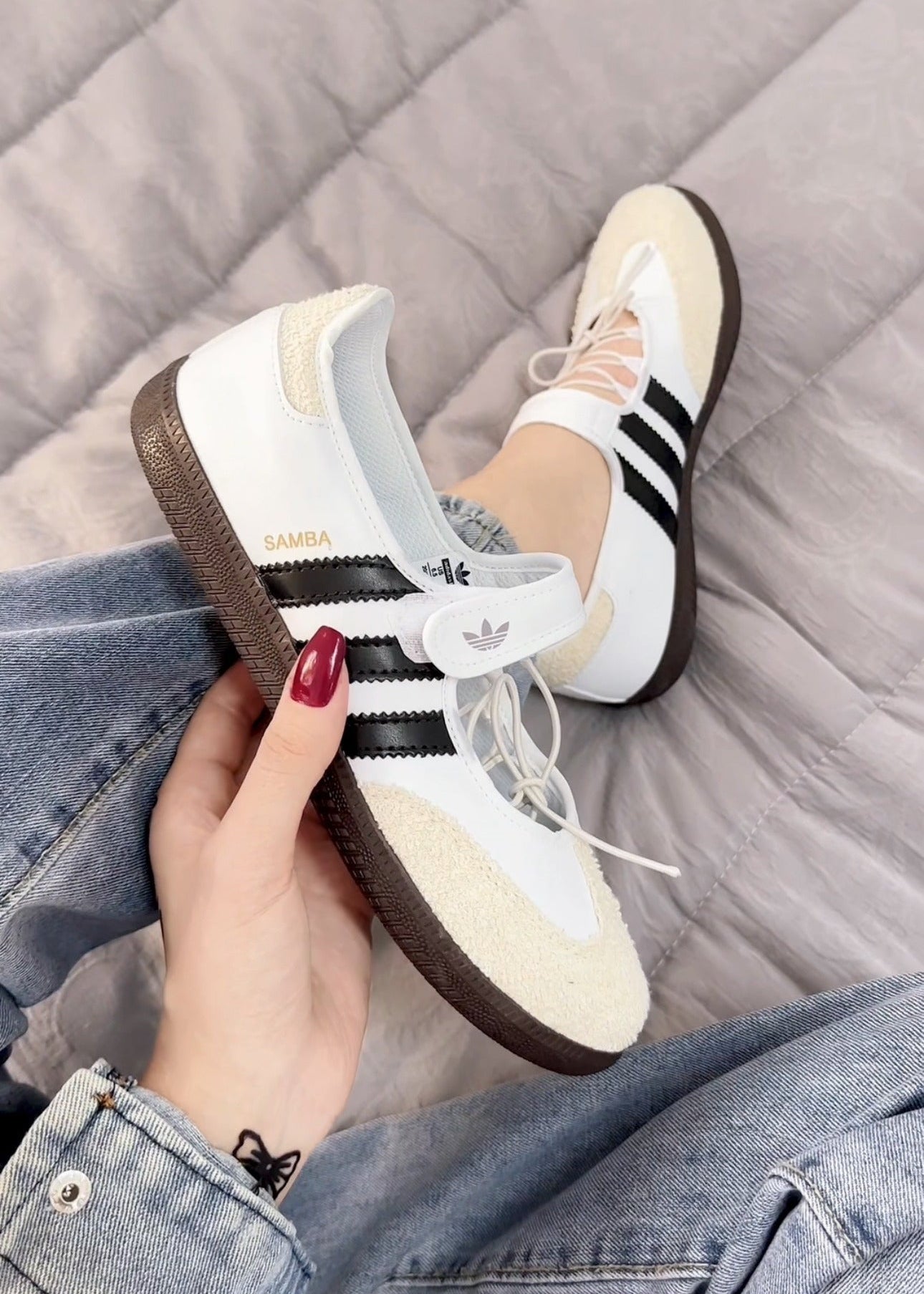 Adidas Samba Ballet White Black Cream