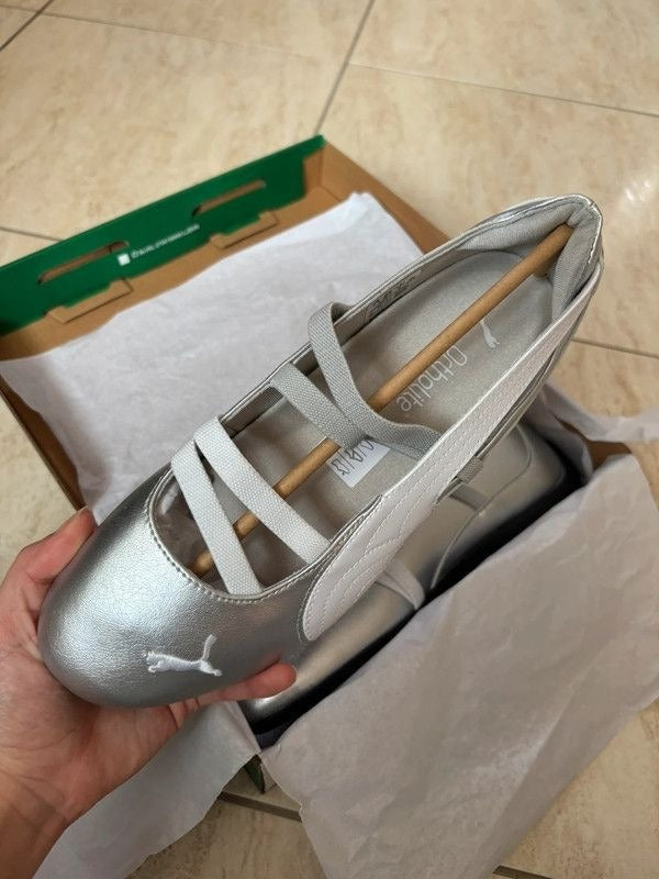 Puma Ballet Silver White
