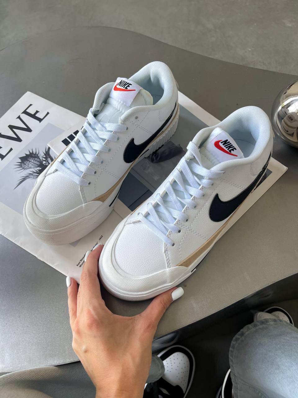 Nike Court Legacy Lift White Black