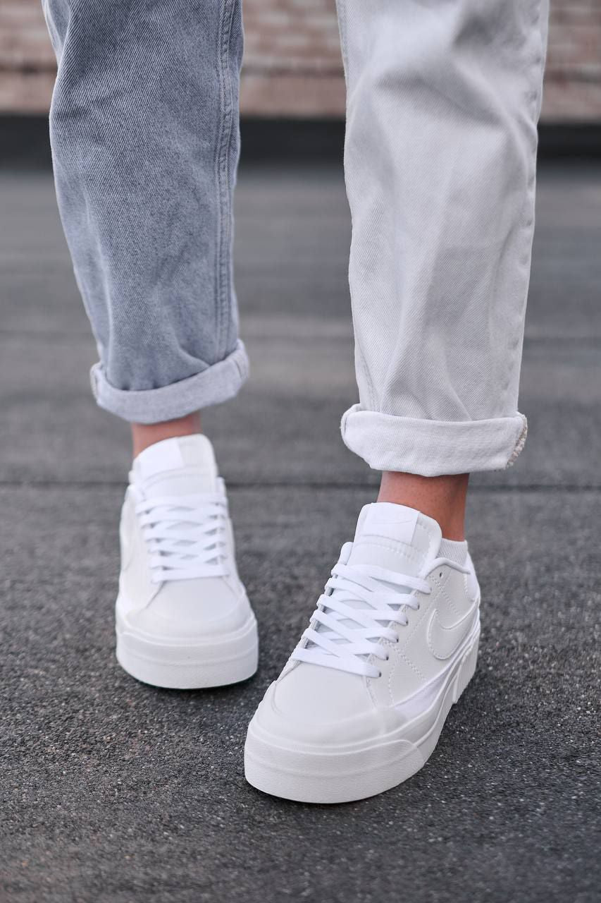 Nike Court Legacy Lift “Triple White”