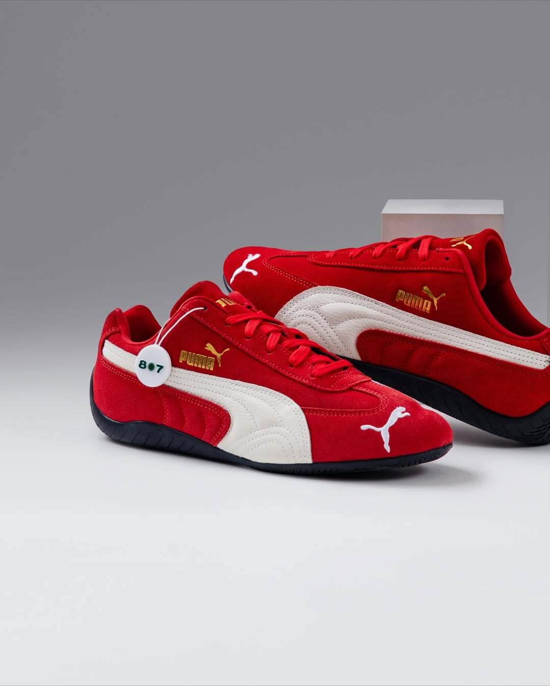 PUMA Speedcat Red & White Suede