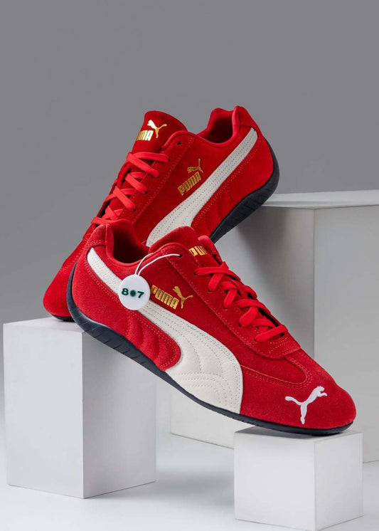 PUMA Speedcat Red & White Suede