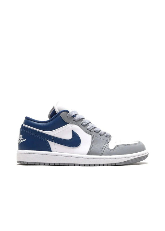 Nike Air Jordan 1 Low "Stealth/French Blue" – Clean Navy/Grey